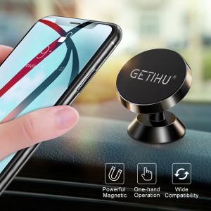 GETIHU אוניברסלי מגנטי מכונית טלפון בעל לעמוד במכונית עבור iPhone X סמסונג מגנט אוויר Vent הר טלפון סלולרי נייד תמיכת GPS